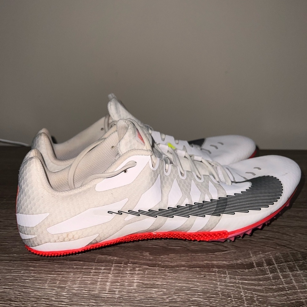 Nike White Black and Pink Track Shoes Sz 11.5